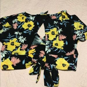 Floral croptop